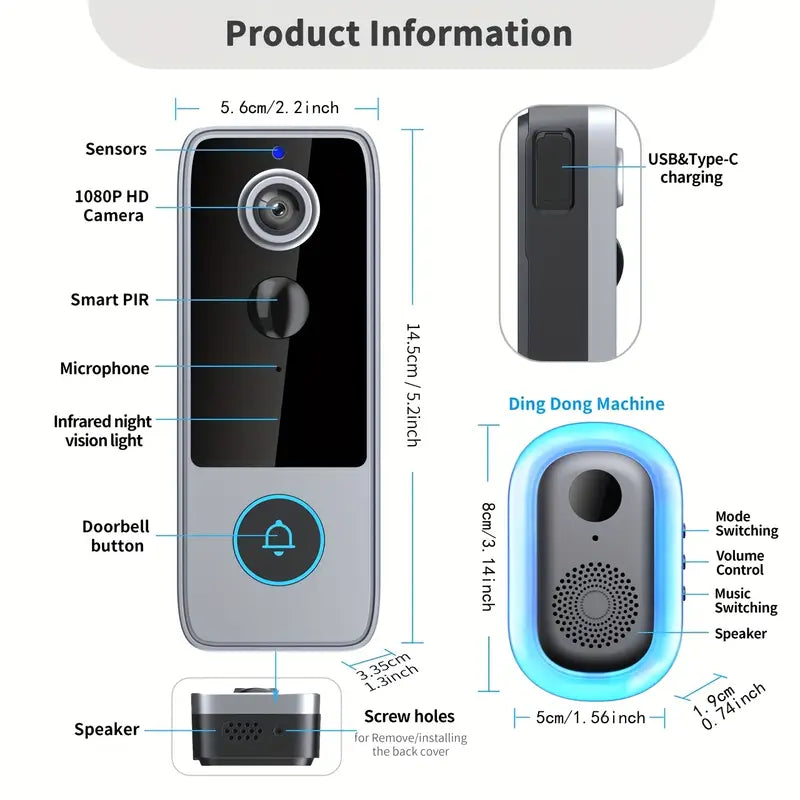 GuardianBell Pro Tuya app live feed from front door