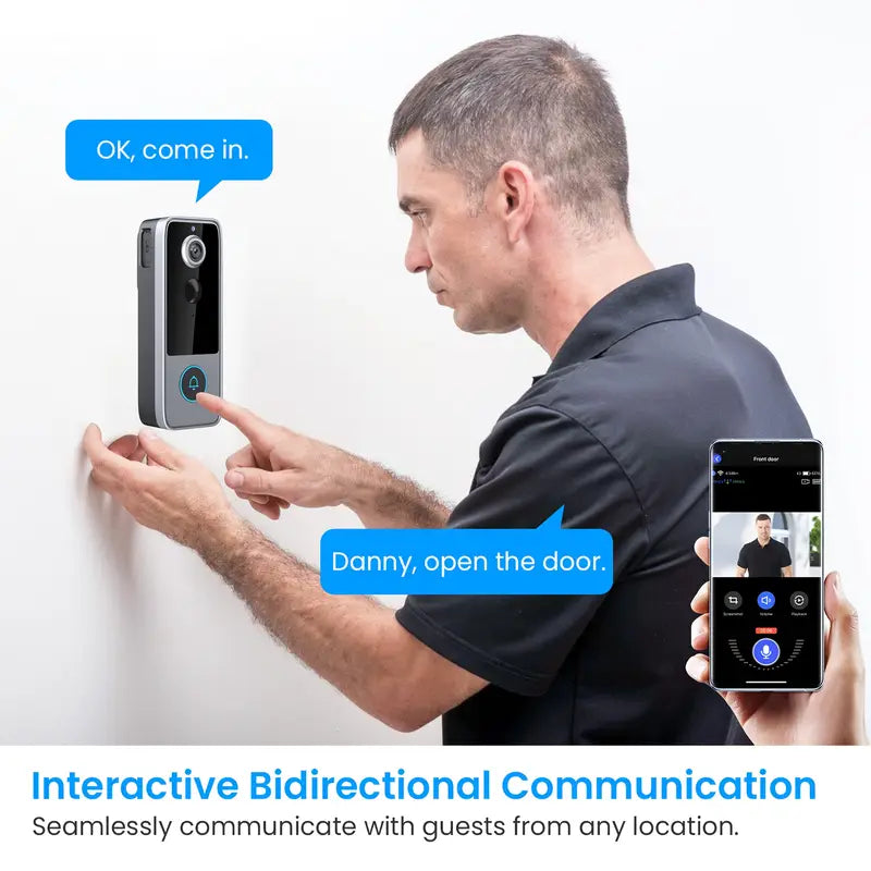 Sleek GuardianBell Pro doorbell design for smart homes
