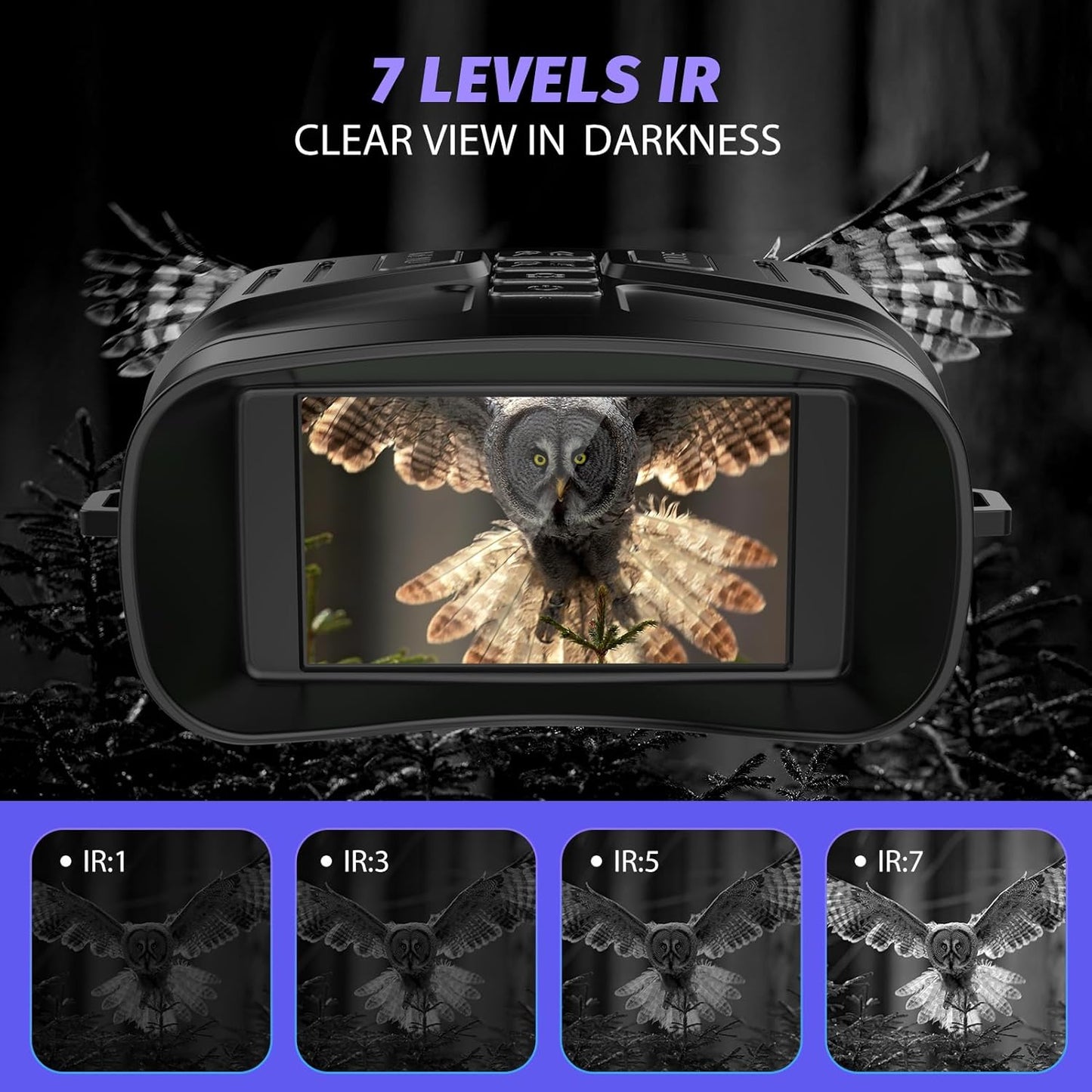 Lunettes de vision nocturne WildScope Elite 4K