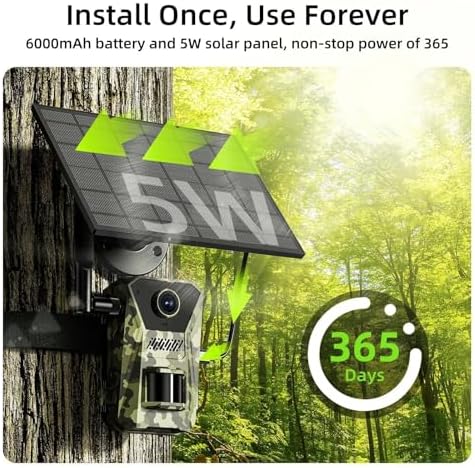 Caméra de surveillance solaire ScoutVision Pro 4K avec vision nocturne