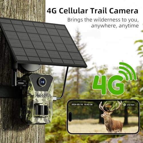 Caméra de surveillance solaire ScoutVision Pro 4K avec vision nocturne