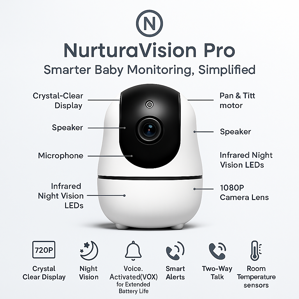 NurturaVision Pro Smart Baby Monitor