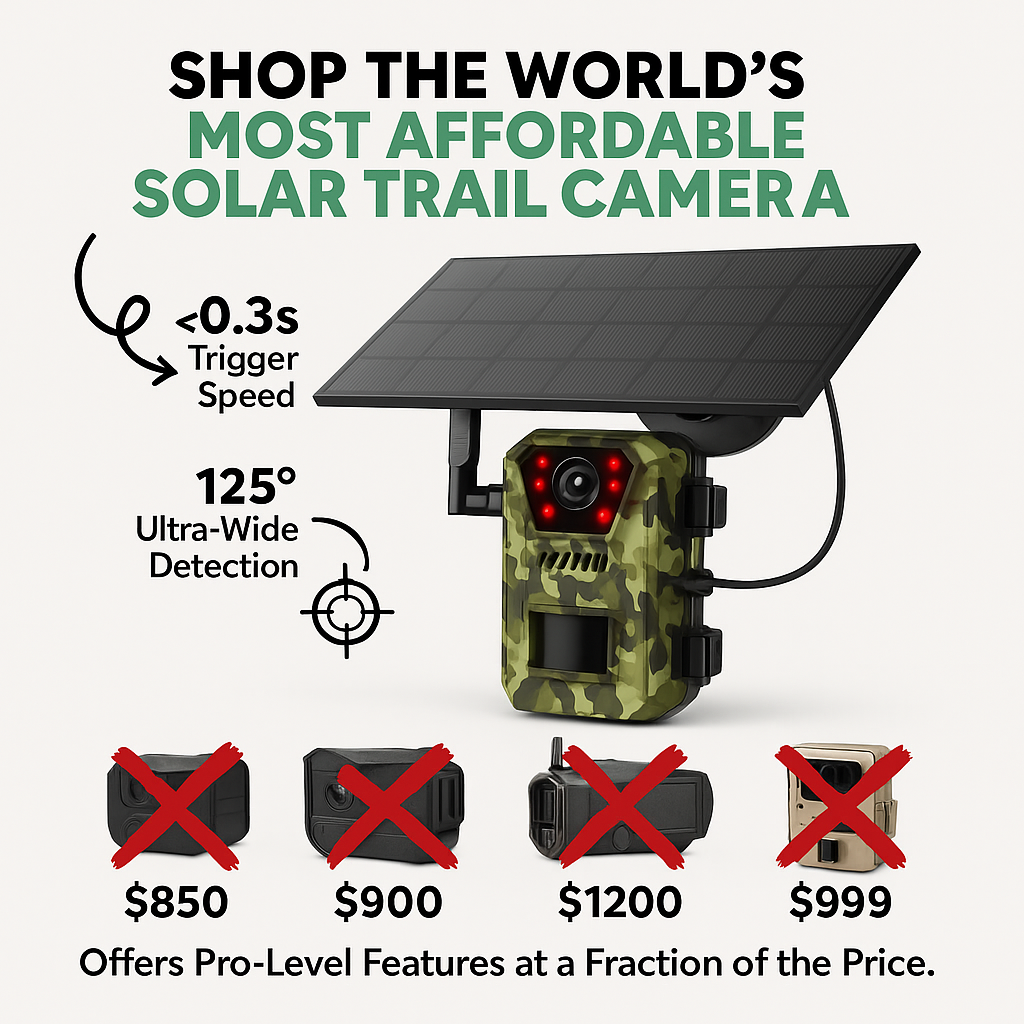 Caméra de surveillance solaire ScoutVision Pro 4K avec vision nocturne