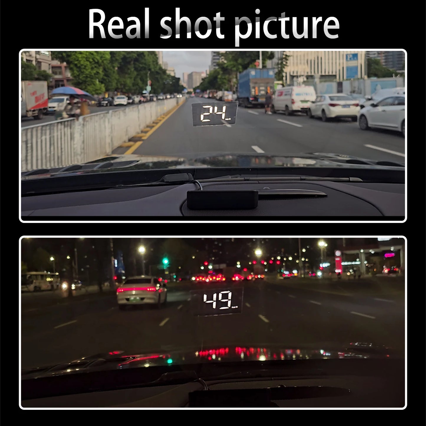 DriveView M2 – Affichage GPS HUD intelligent pour voitures avec projection OLED sur pare-brise