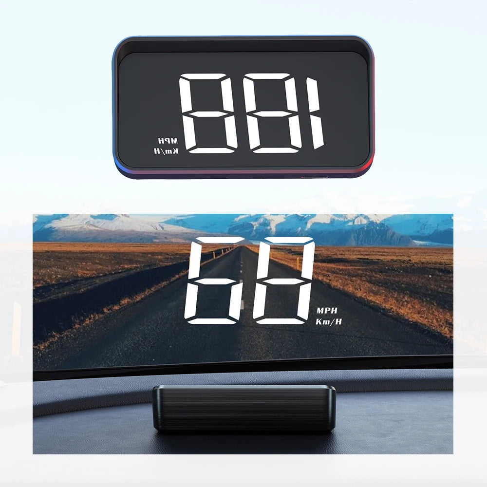 DriveView M2 – Affichage GPS HUD intelligent pour voitures avec projection OLED sur pare-brise
