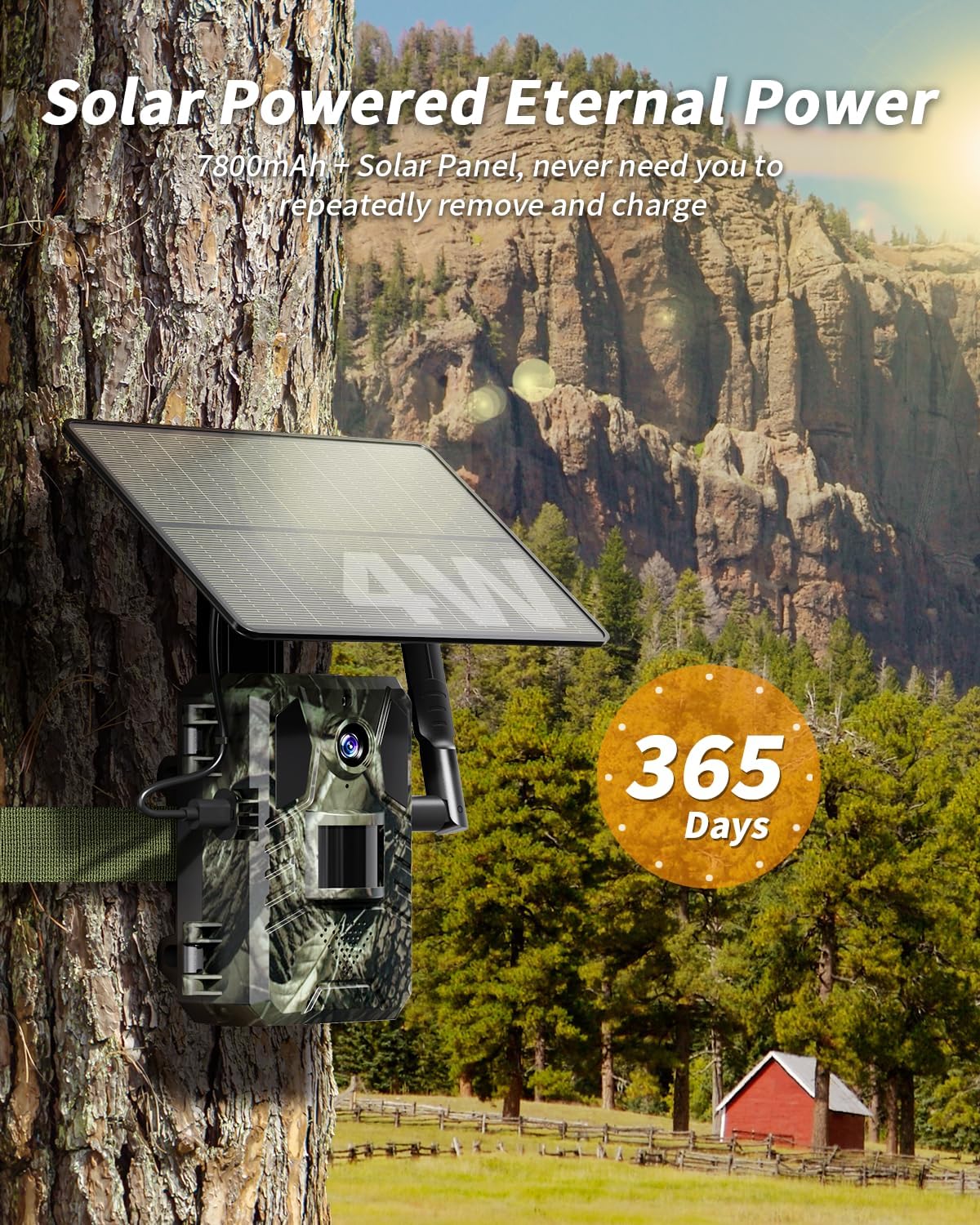 Caméra de surveillance solaire ScoutVision 4G 2K