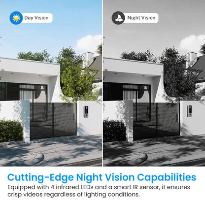 GuardianBell Pro capturing clear night footage in dark