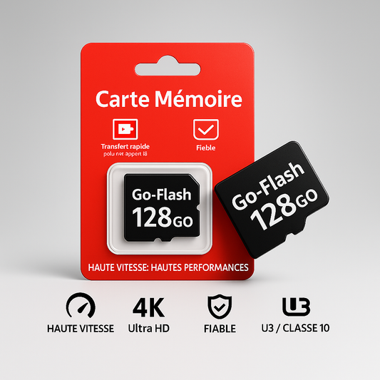 Carte SD 64 Go - optimisée pour la vidéo 4K et FHD