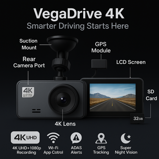 VegaDrive - 4K Full HD Smart Dash Cam